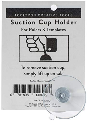 TOOL TRON INDUSTRIES SUCTION CUP HOLDER, For Rulers And Templates