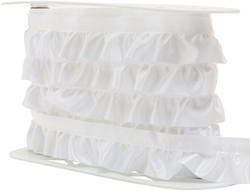 Load image into Gallery viewer, Wright Products Simplicity Ruffled Quilt Binding 1-7/8&quot;X8yd, White
