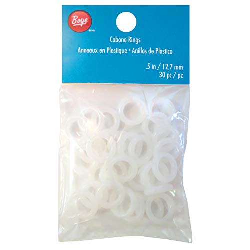 Boye 3437540012M Boye 1/2'' Cabone Rings for Crocheting Supplies