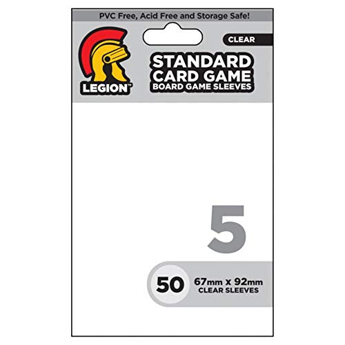 Standard Card Game Board Game Sleeves - Clear