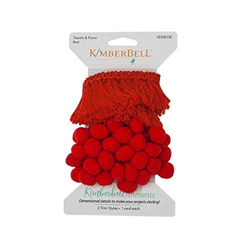 Load image into Gallery viewer, Kimberbell Rick Rack (Red: Tassels &amp; Poms)
