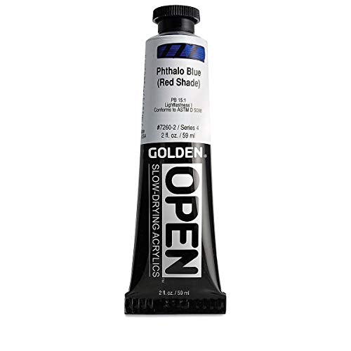 Open 2 Oz Acrylic Color Paints Color: Phthalate Blue (Red Shade)