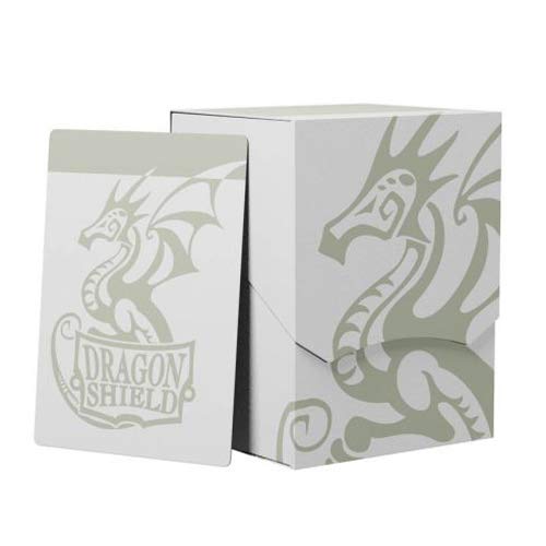 Load image into Gallery viewer, Arcane Tinmen Dragon Shield Card Deck Box – Deck Shell White &amp; Black 80-100 CT – Durable and Sturdy TCG, OCG Card Storage – Compatible with Pokemon Yugioh Commander and MTG Magic: The Gathering
