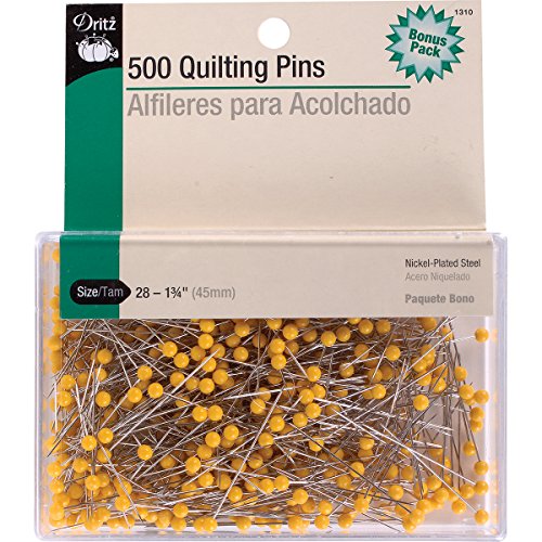 Load image into Gallery viewer, Dritz 1310 Quilting Pins, Yellow, 1-3/4-Inch (500-Count)
