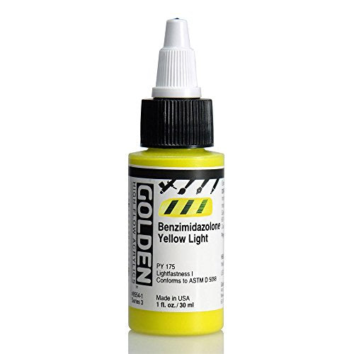 Load image into Gallery viewer, Golden High Flow, 1 Ounce Bottle, Benzimidazolone Yellow Light (8554-1)
