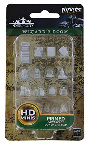 Load image into Gallery viewer, WizKids Deep Cuts Unpainted Miniatures Terrain: Wave 5: Wizards Room, Multicolor, 25mm
