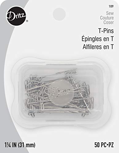 Load image into Gallery viewer, Dritz 109 T Pins, 1-1/4-Inch (50-Count)
