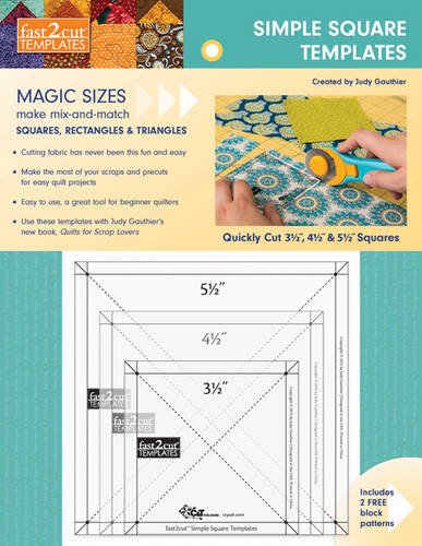 fast2cut® Simple Square Templates: Quickly Cut 3 1/2