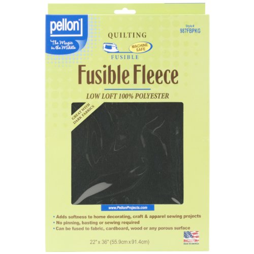 Load image into Gallery viewer, Pellon 987F Fusible Fleece 22&quot; x 36&quot; Package Black
