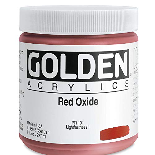 Load image into Gallery viewer, Golden Heavy Body Acrylic - Red Oxide 8oz jar

