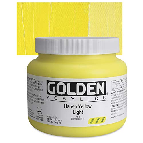 Load image into Gallery viewer, Golden Heavy Body Acrylic - Hansa Yellow Light 32oz jar
