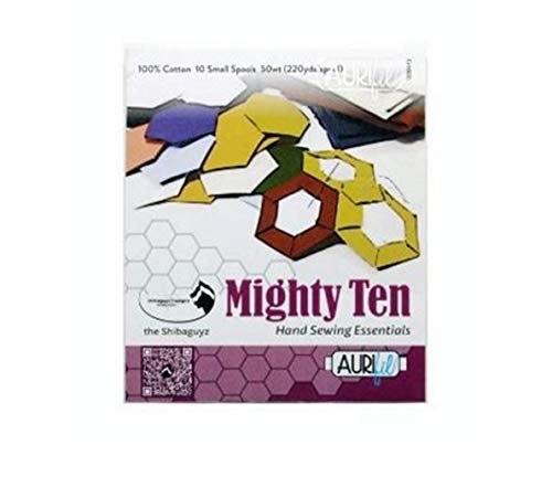 Load image into Gallery viewer, Aurifil USA Mighty Ten Collection 50wt 10 Small Spools Thread, Mulitple
