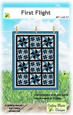 Load image into Gallery viewer, Cathey Marie Designs Quilt Pattern -&quot;First Flight&quot; (49&quot; x 62.5&quot;)
