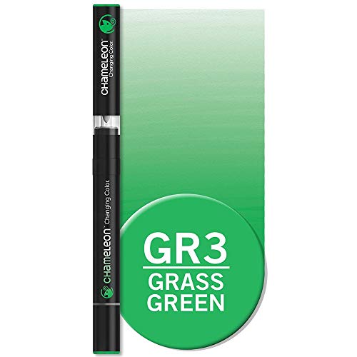 Load image into Gallery viewer, Chameleon Art Products, Chameleon Pen, Grass Green GR3, One Pen Two Nibs
