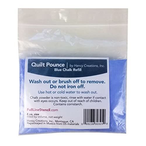 Load image into Gallery viewer, Quilt Pounce Chalk Refill 4 Ounces Blue
