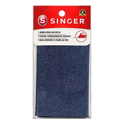 Load image into Gallery viewer, Singer Jumbo Iron-on Denim Patch, 8-Inch by 10-Inch
