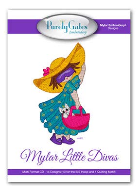 Load image into Gallery viewer, Mylar Little Divas by Purely Gates Embroidery
