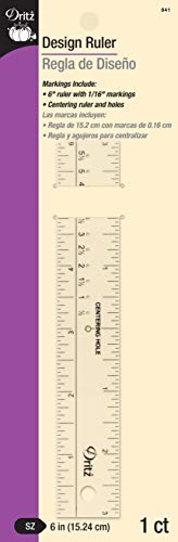 Load image into Gallery viewer, Dritz Design Ruler, 6&quot;, Clear
