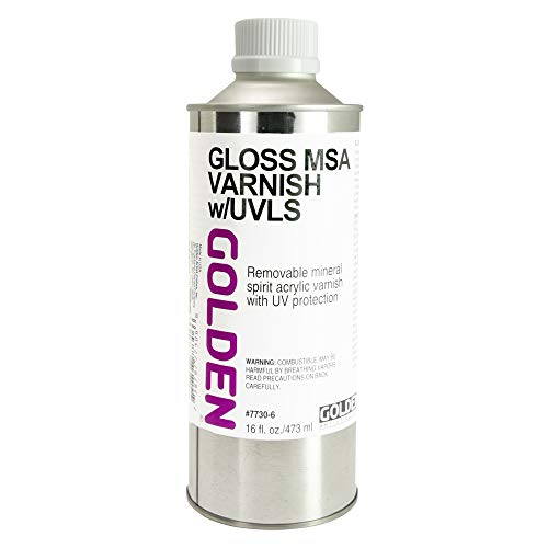 Load image into Gallery viewer, Golden Acryl Med 160Z Msa Varnish Gls W/Uvls
