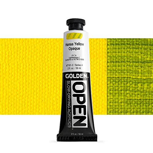 Open 2 Oz Acrylic Color Paints Color: Hansa Yellow Opaque