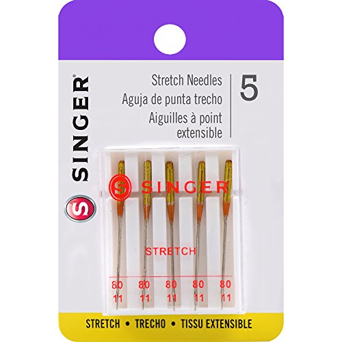 Load image into Gallery viewer, SINGER 04720 Universal Stretch Sewing Machine Needles, Size 80/11, 5-Count (Color May Vary)
