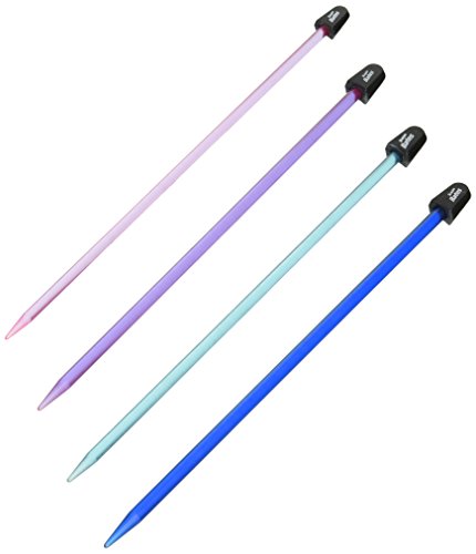 Susan Bates 15111 Crystalites Acrylic 10-Inch Knitting Needle Set