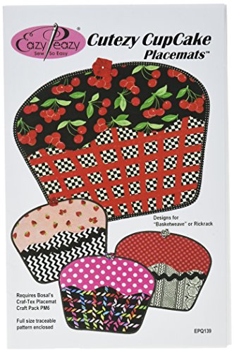 Load image into Gallery viewer, Eazy Peazy Quilts Easy Peazy Cutezy Cupcake Placemats Pattern
