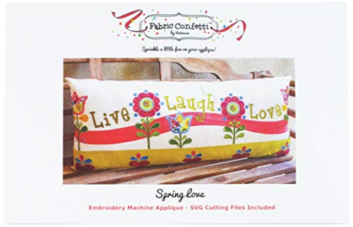 Load image into Gallery viewer, Fabric Confetti Spring Love Bench Pillow Pattern
