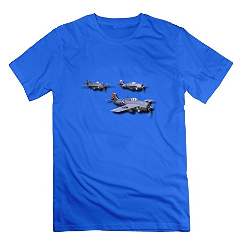 Load image into Gallery viewer, X-large Men Plane Popular Customizable Blue Cotton Shirts
