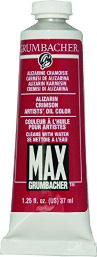 Load image into Gallery viewer, Grumbacher Max Water Miscible Oil Paint, 37ml/1.25 oz, Alizarin Crimson
