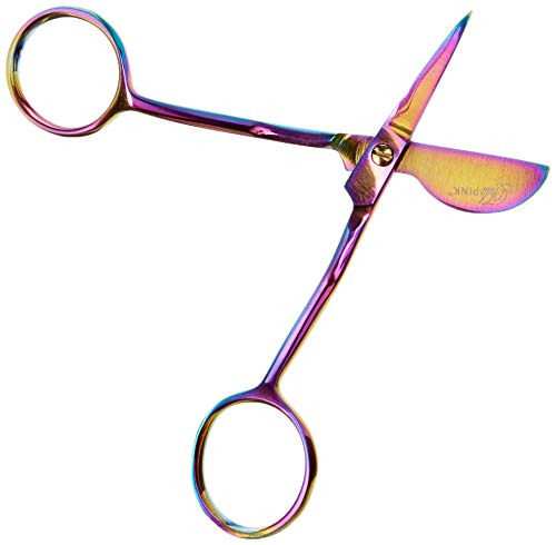 Load image into Gallery viewer, Tula Pink Hardware 4&quot; Duckbill Applique scissors, Rainbow
