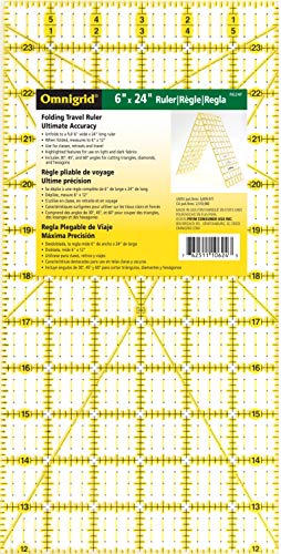 Load image into Gallery viewer, Omnigrid Folding Ruler, 6 x 24-Inch, Clear
