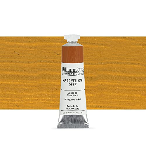 Load image into Gallery viewer, Williamsburg Handmade Oil Paint - Mars Yellow Deep, 37 ml tube
