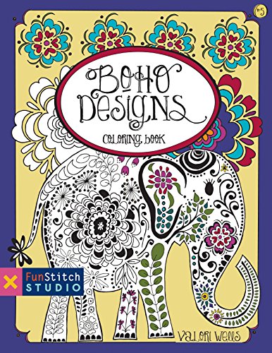 Load image into Gallery viewer, Boho Designs Coloring Book (Fun Stitch Studio Coloring Book)
