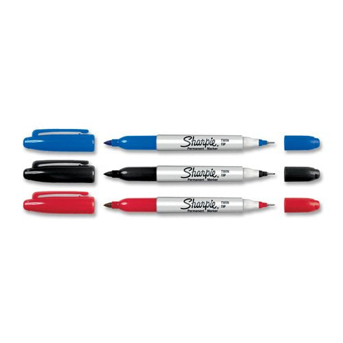 Load image into Gallery viewer, SANFORD L.P. SHARPIE TWIN TIP RED PERMANENT (Set of 3)
