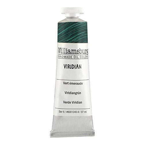 Load image into Gallery viewer, Williamsburg Oil 37ml Tube, Viridian (60012459)
