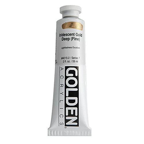 Load image into Gallery viewer, Golden Heavy Body Acrylic Paint, 2 Ounce, Iridescent Gold Deep Fine
