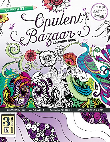 Load image into Gallery viewer, Opulent Bazaar Coloring Book: 3 Books in 1
