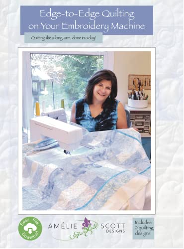 Load image into Gallery viewer, Amelie Scott Designs 616913540337 Edge Quilting on Your Embroidery Machine
