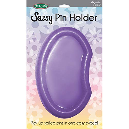 Load image into Gallery viewer, Sullivans 39867 Sassy Pin Holder, 4.5&quot; x 3&quot; x 1.25&quot;, Purple
