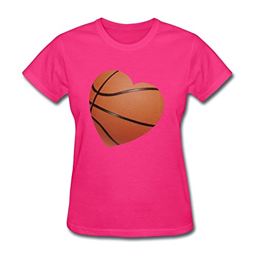 Load image into Gallery viewer, RamiCas Xx-Large Informal Pink Tee for Women Cotton Popular Got_Heart_Basketball_no_Words
