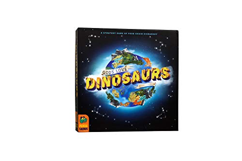 Load image into Gallery viewer, Pandasaurus Games Gods Love Dinosaurs - A Competitive Strategy Board Game of Food Chain Hierarchy - Family-Friendly Board Games 45-60 min, Ages 8+ (2-5 Players)
