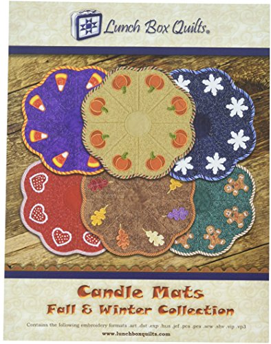 Load image into Gallery viewer, Lunch Box Quilts Candle Mats Fall and Winter Collection Pattern
