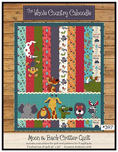 Load image into Gallery viewer, Whole Country Caboodle Moon and Back Critter Quilt Pattern
