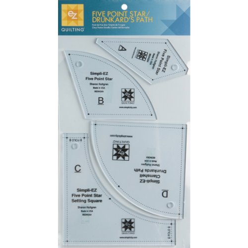 Load image into Gallery viewer, Wrights 8829426A Five Point Star/Drunkard&#39;s Path Template, 4-Pack
