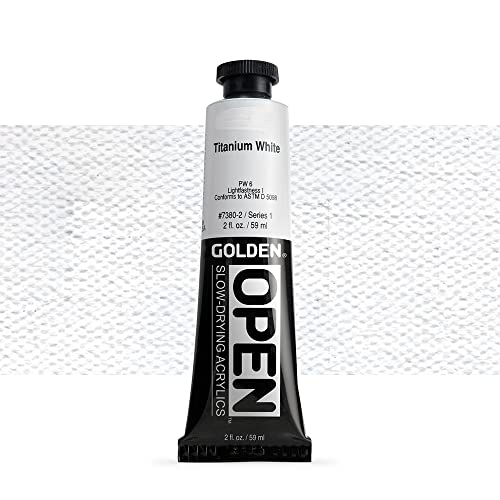 Load image into Gallery viewer, Golden Open Acrylic Paint, 2 Ounce, Titanium White
