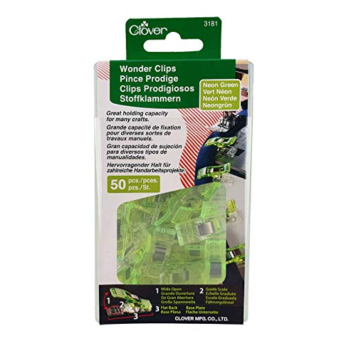 Clover Wonder Clips 50 pc. Neon Green