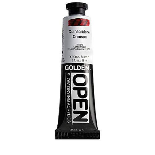 Load image into Gallery viewer, Open 2 Oz Acrylic Color Paints Color: Quinacridone Crimson
