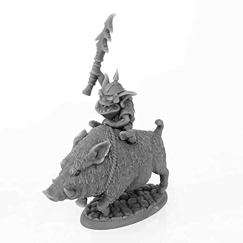 Load image into Gallery viewer, Norker Boss On War Pig Miniature 25mm Heroic Scale Figure Dark Heaven Legends Reaper Miniatures
