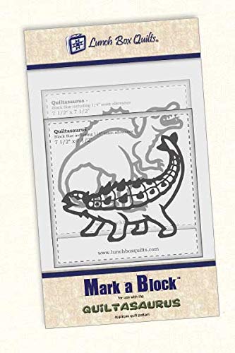 Lunch Box Quilts Mark-A-Block Quiltasaurus Pattern